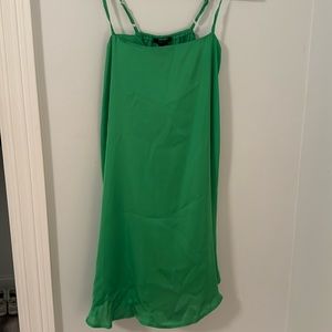 Forever 21 Green Satin Dress - never worn, still has tags